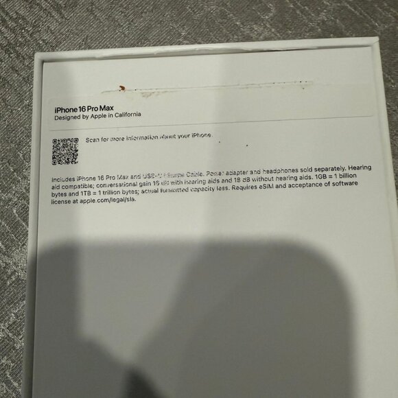 iPhone 16 Pro Max Empty box only - Picture 3 of 6